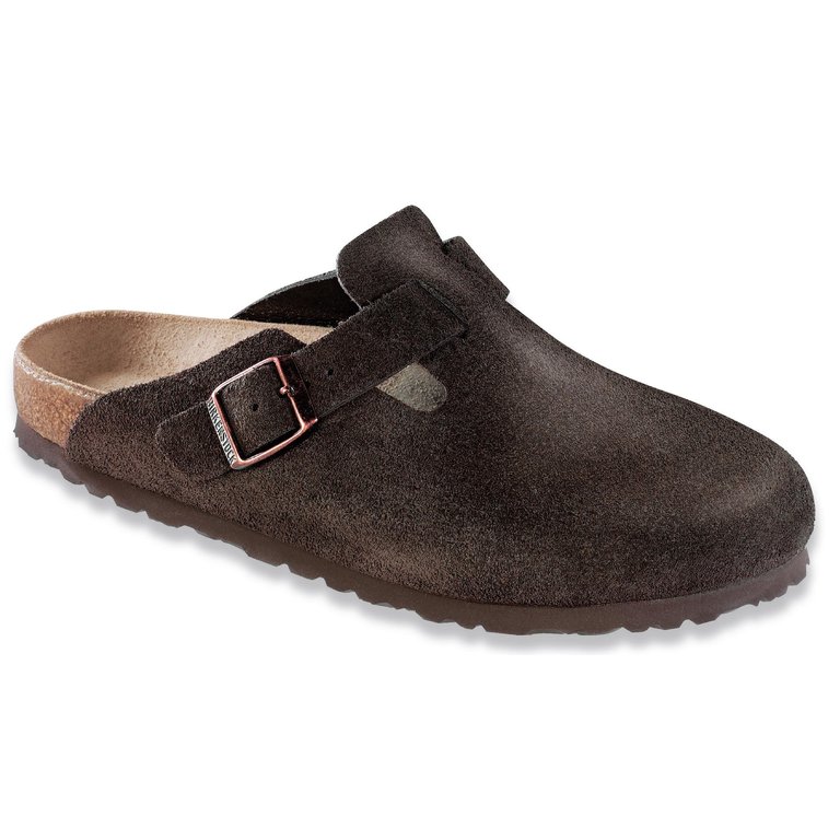 Birkenstock Boston Suede Soft Footbed