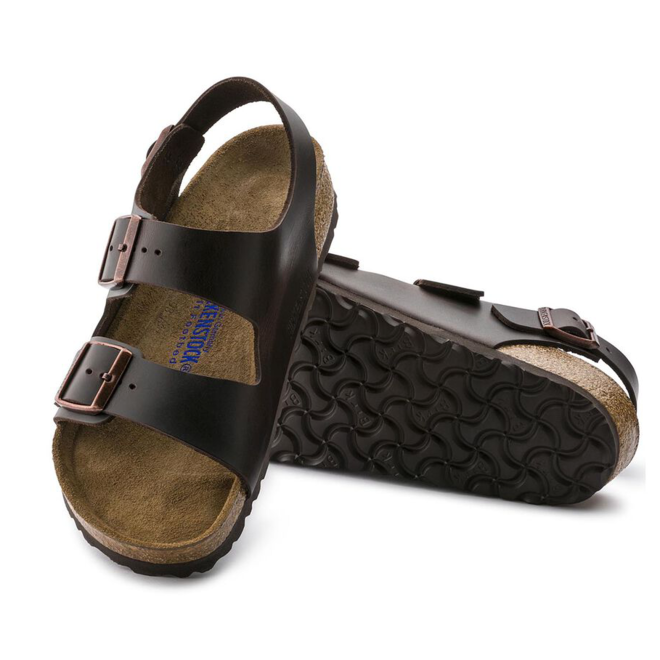 Birkenstock milano amalfi leather with soft footbed deals