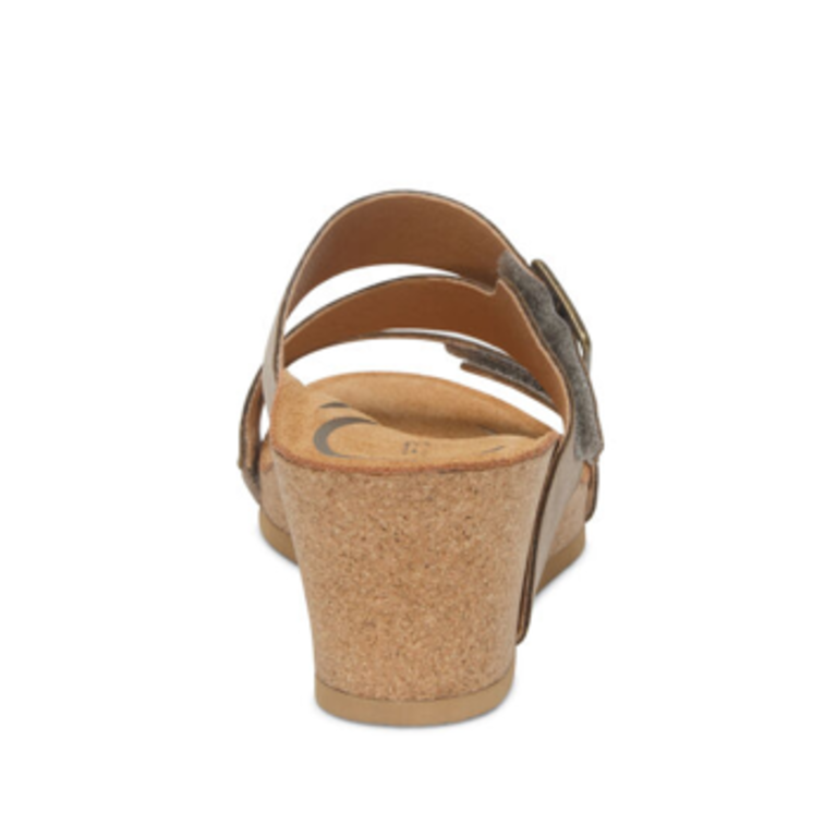 Aetrex Kimmy Cork Wedge Qtr Strap