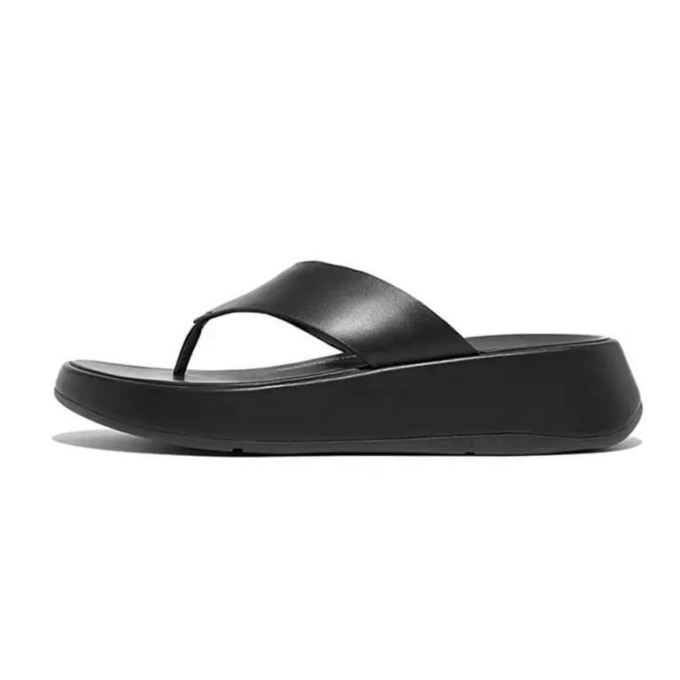 FitFlop F-Mode Luxe Leather Flatflorm Toe Post