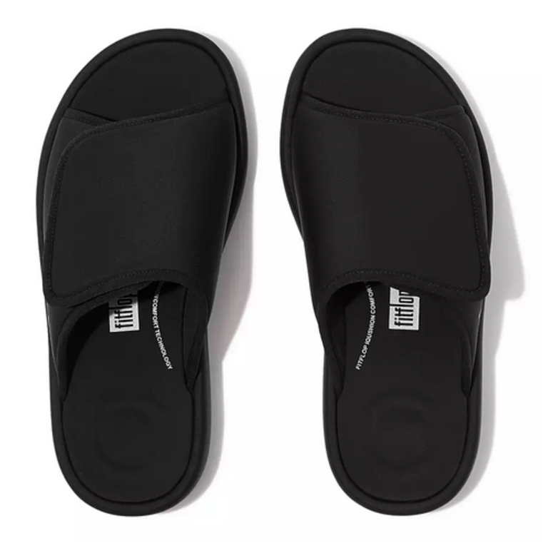 FitFlop iQushion Adjustable Water-Resistant Knit Pool Slides