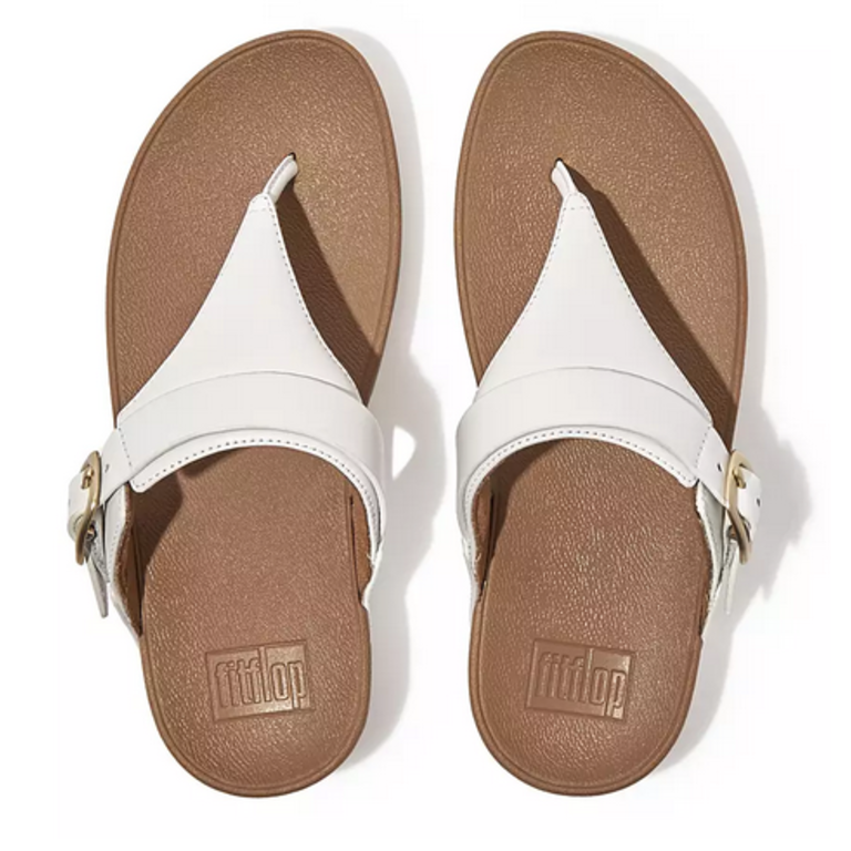 FitFlop Lulu Adjustable Leather Toe Post Sandals