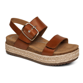 Aetrex Vania Cork Platform Quarter Strap Aetrex Vania Cork Platform Quarter Strap