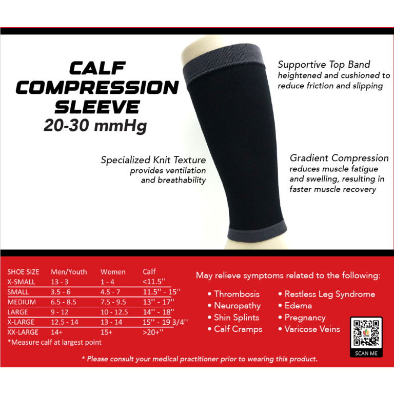 UFS UFS Calf Compression Sleeves 20-30mmHg