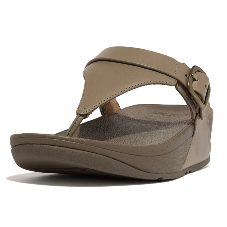 FitFlop Lulu Adjustable Leather Toe Post Sandals