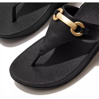 FitFlop Lulu Chunky-Snaffle Leather Toe Post FitFlop Lulu Chunky-Snaffle Leather Toe Post