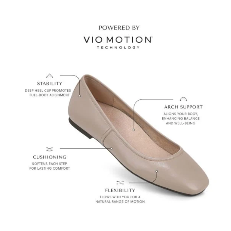Vionic Orinda Square Toe Ballet Flat