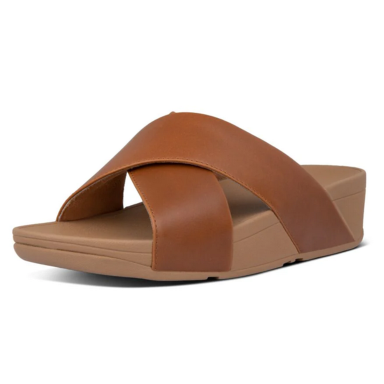 FitFlop Lulu Cross Slide Leather