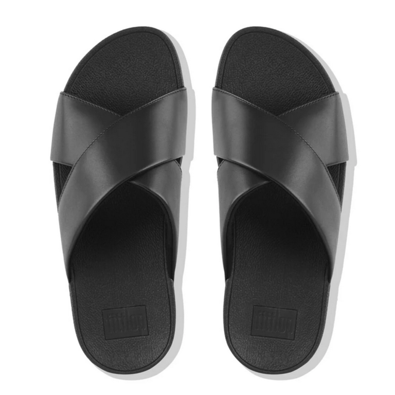 FitFlop Lulu Cross Slide Leather