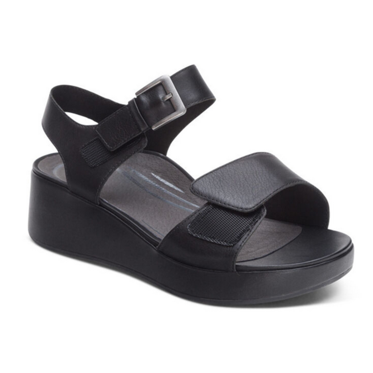 Aetrex Ariel Adjustable Quarter Strap Wedge