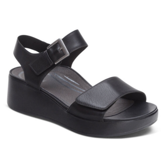 Aetrex Ariel Adjustable Quarter Strap Wedge Aetrex Ariel Adjustable Quarter Strap Wedge