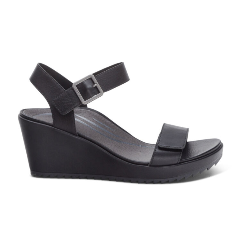 Aetrex Andrea Quarter Strap Wedge
