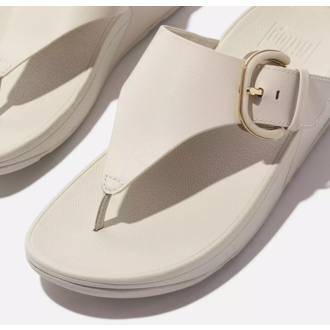FitFlop Lulu Resin-Buckle Leather Toe Post Sandals FitFlop Lulu Resin-Buckle Leather Toe Post Sandals