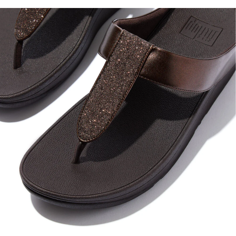 FitFlop Fino Glitterdust Metallic Toe Post Sandals
