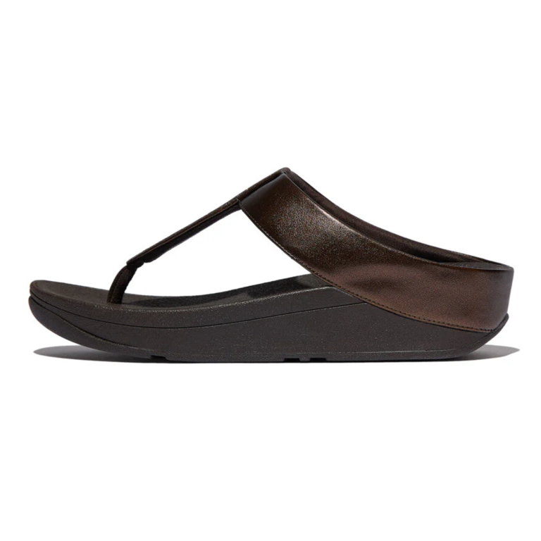 FitFlop Fino Glitterdust Metallic Toe Post Sandals