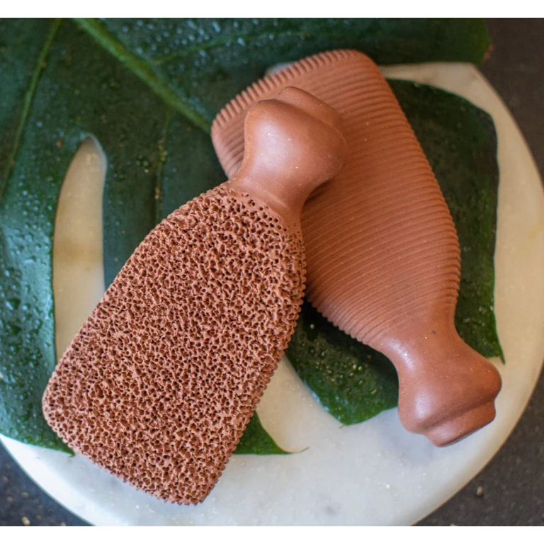 Terra Cotta 2-Sided Foot Scrubber