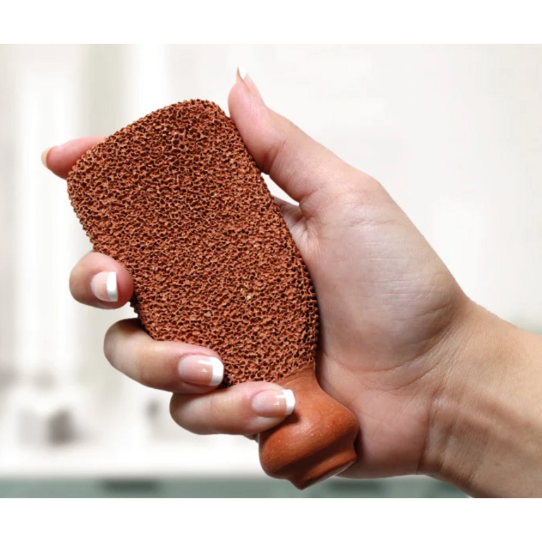 Terra Cotta 2-Sided Foot Scrubber