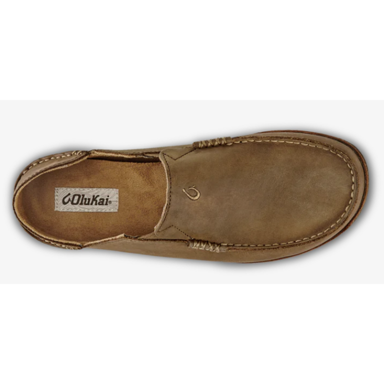 OluKai Moloa Leather Slip On Shoes