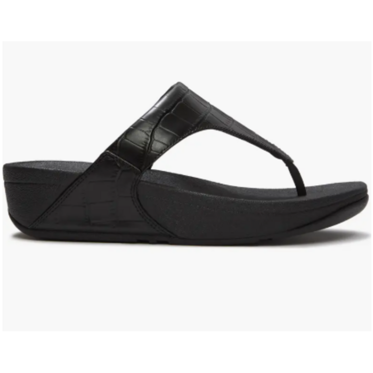 FitFlop Lulu Crocodile Toe Post