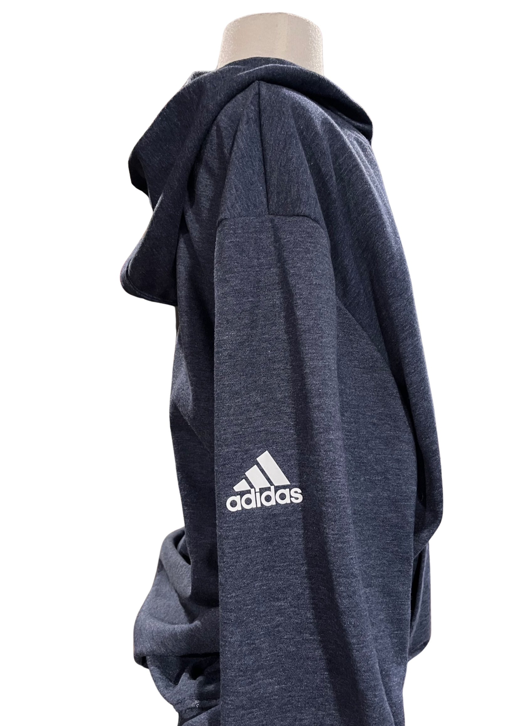 ADIDAS Adidas Blue Hoodie - HB5024 LRG Logo