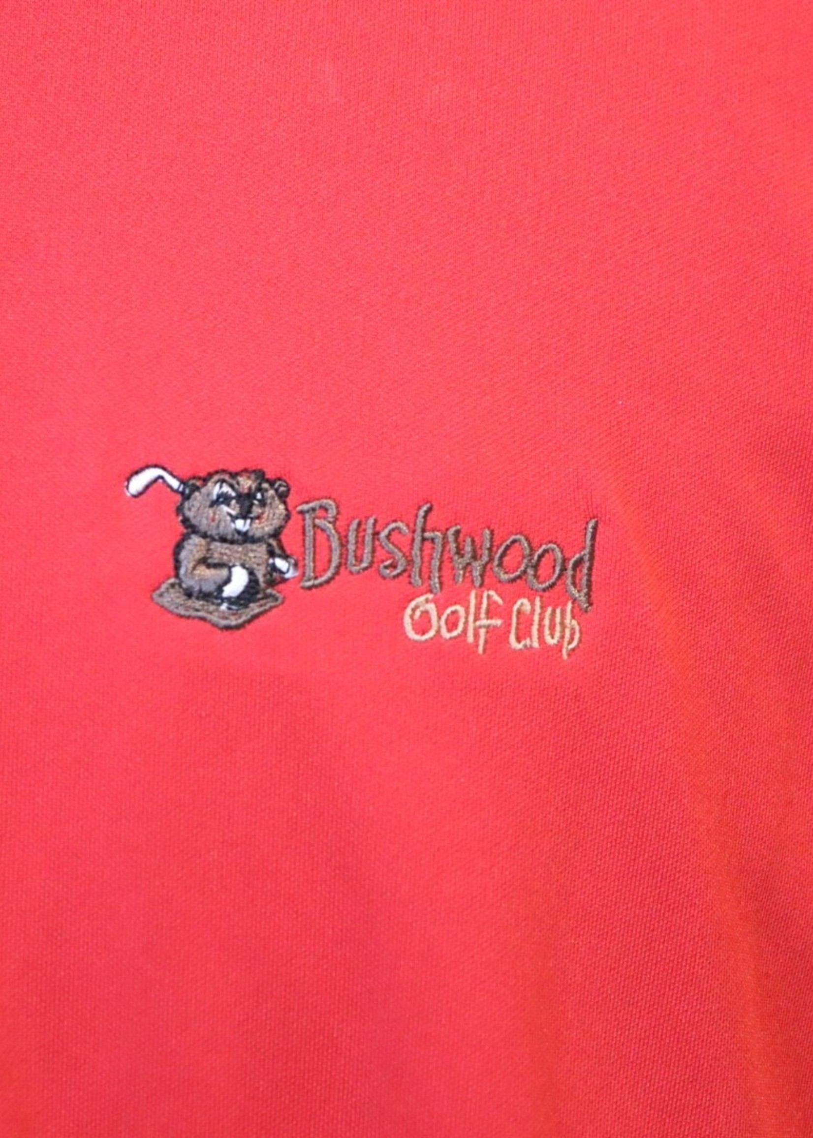 Bushwood logo StormTech Red Polo XL