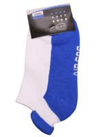 Womens White/Blue Socks