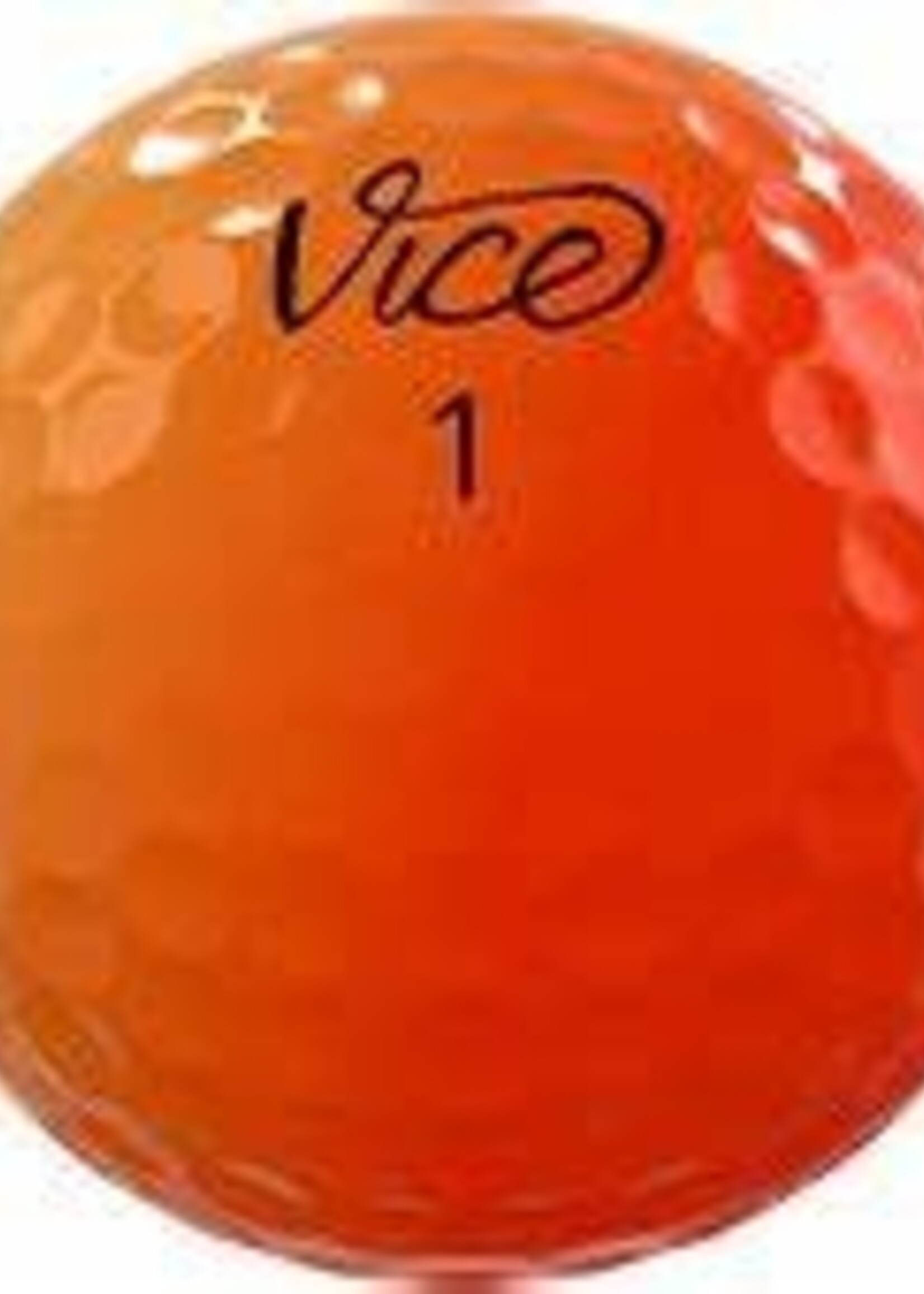 Vice Vice Golf Ball  Pro Shade - Sleeve of Orange Ombre golf balls.