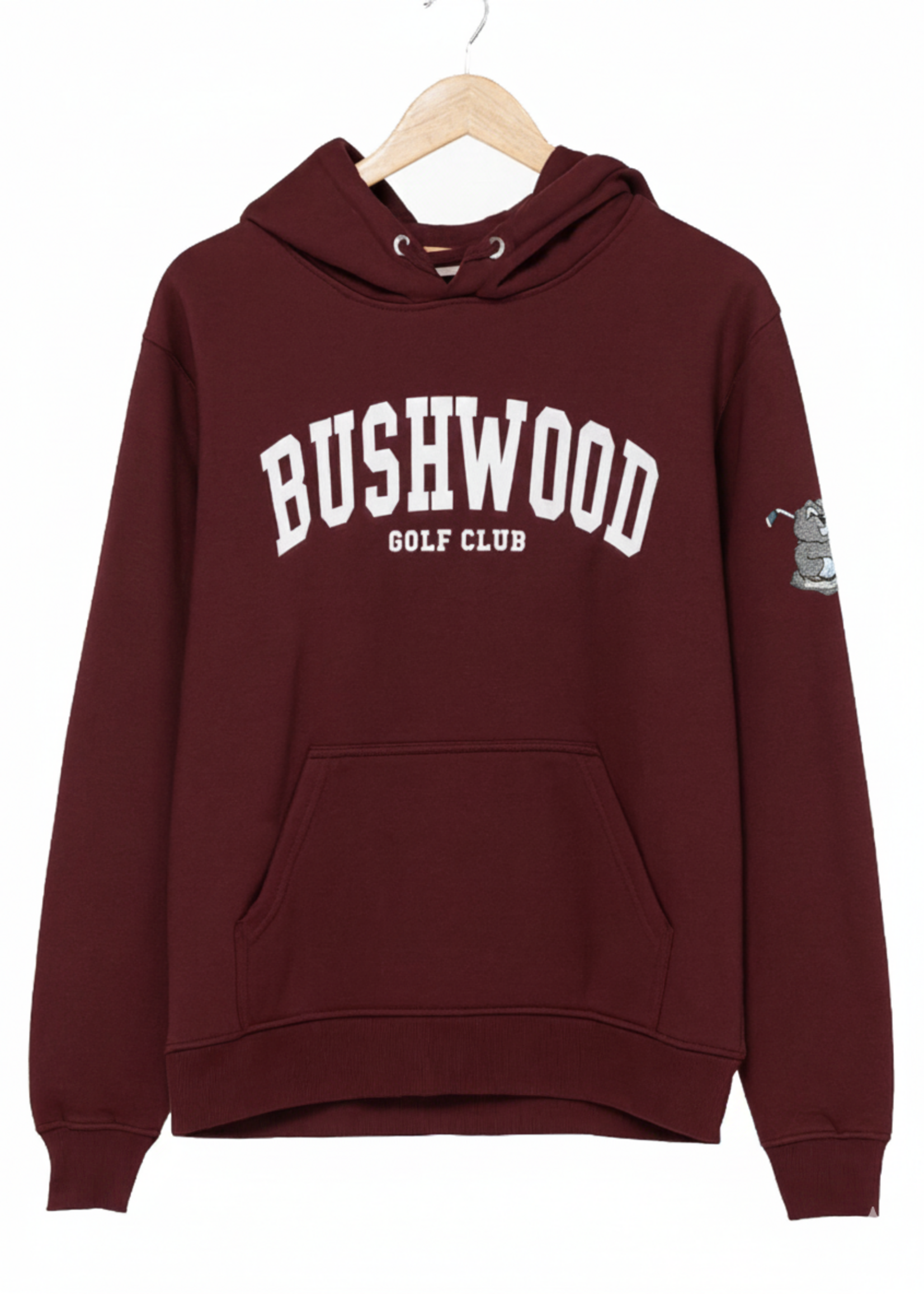 Bushwood Bushwood Golf Club Logo Hoodie Maroon Large