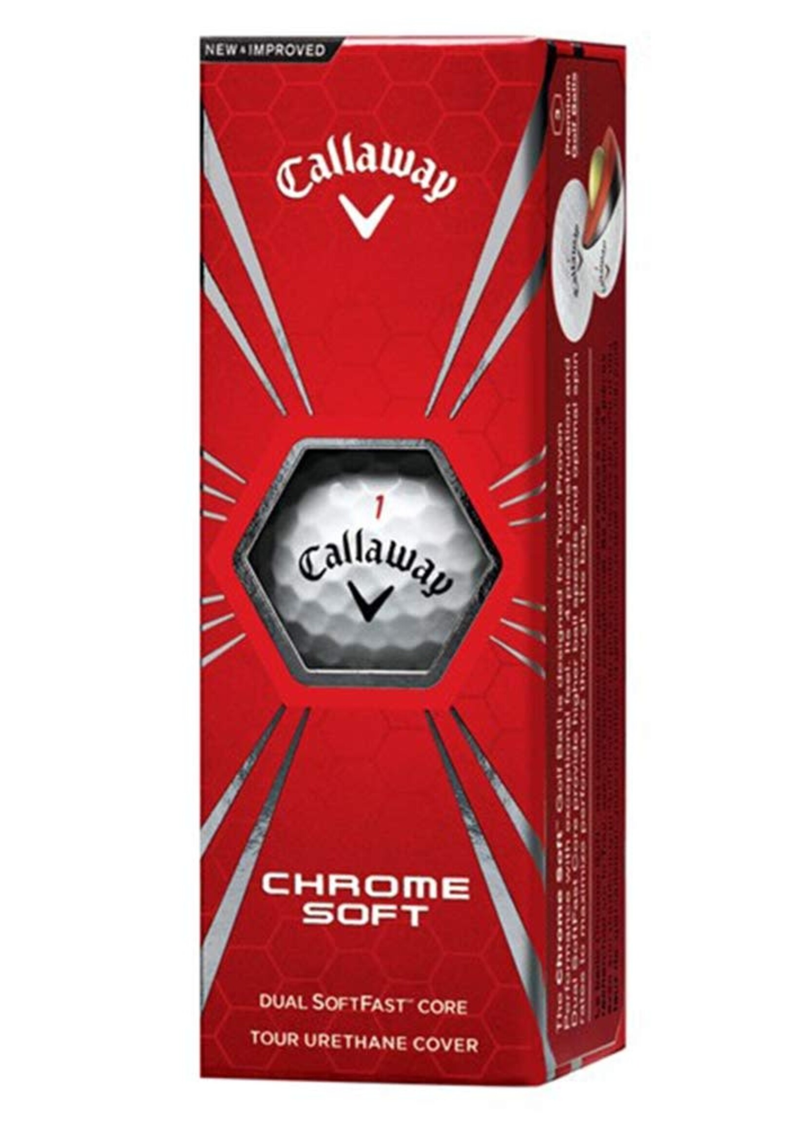 Callaway Callaway Chrome Soft Golf Balls - Sleeve - 3 Balls