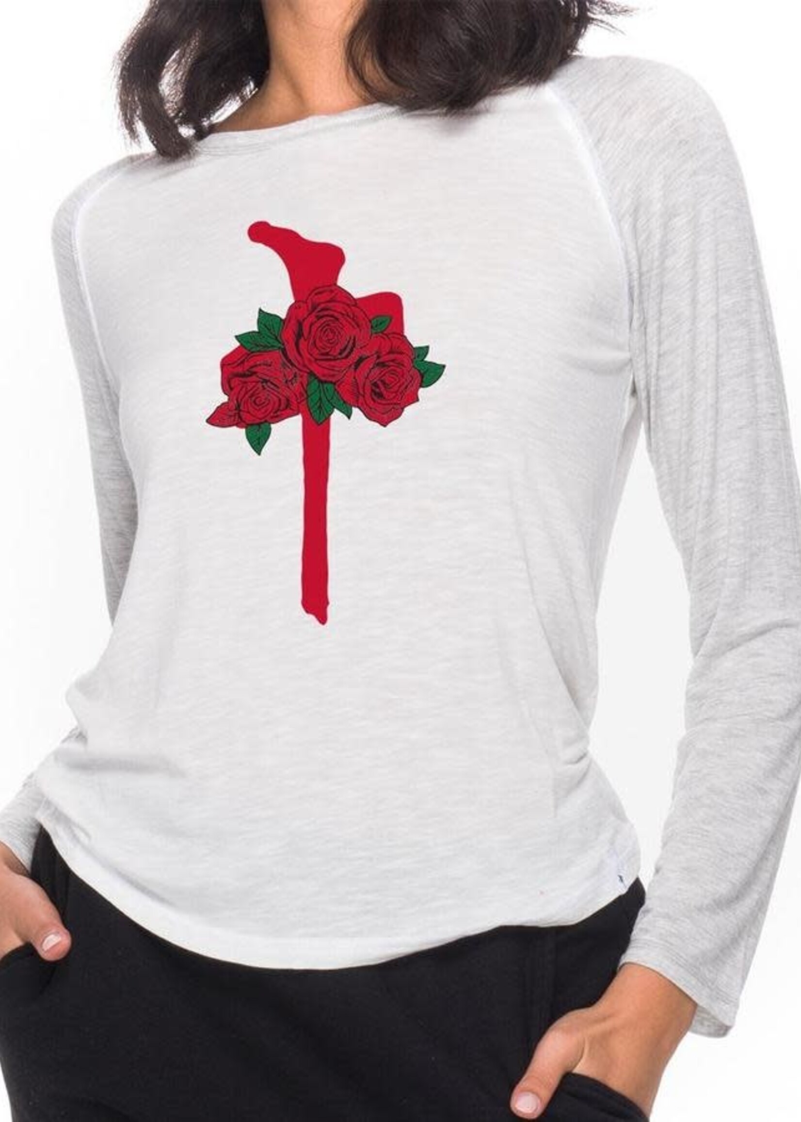 RDS Women's 3/4 Sleeve Banger Rose Chung Shirt