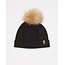 Tentree Wool Faux Fur Pom Beanie| Black