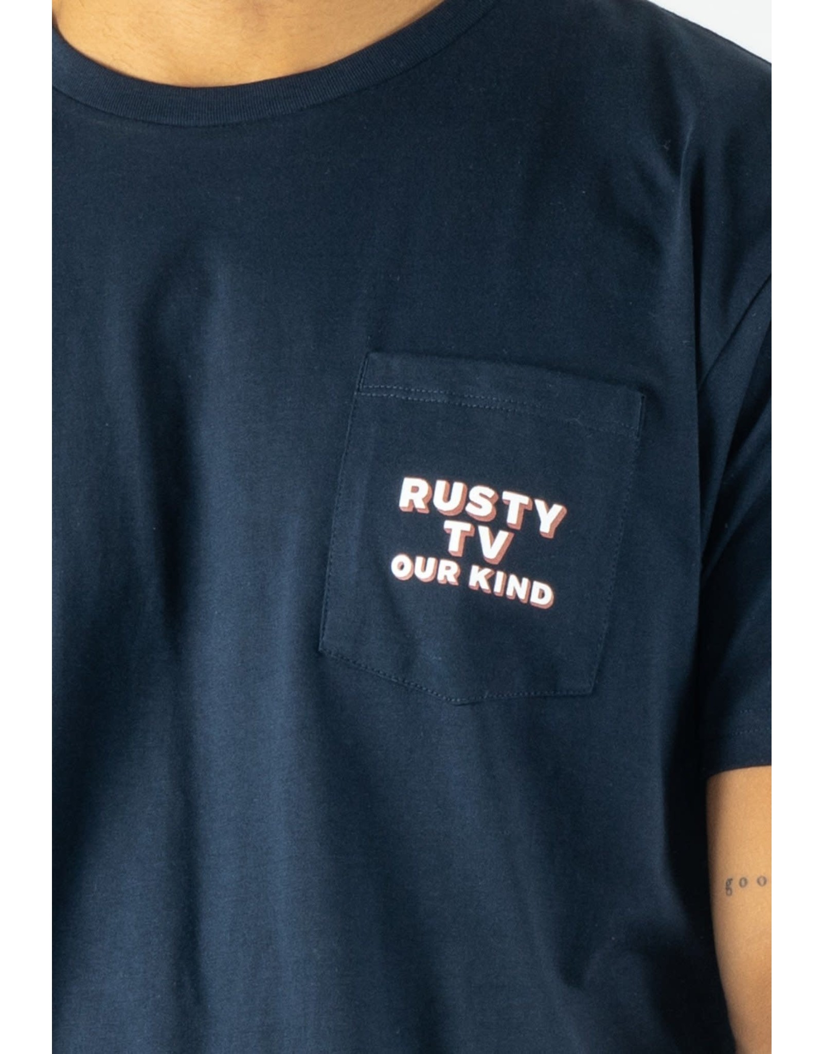 Rusty TV Short Sleeve Pocket Tee