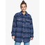 Roxy Women's Make It Happen Plaid Fleece Jacket | Blue