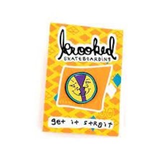 Krooked Trinity Smile Enamel Pin