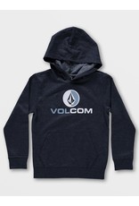 VOLCOM Youth Blaquedout PO Hoodie Navy Heather M