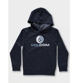 VOLCOM Youth Blaquedout PO Hoodie Navy Heather M