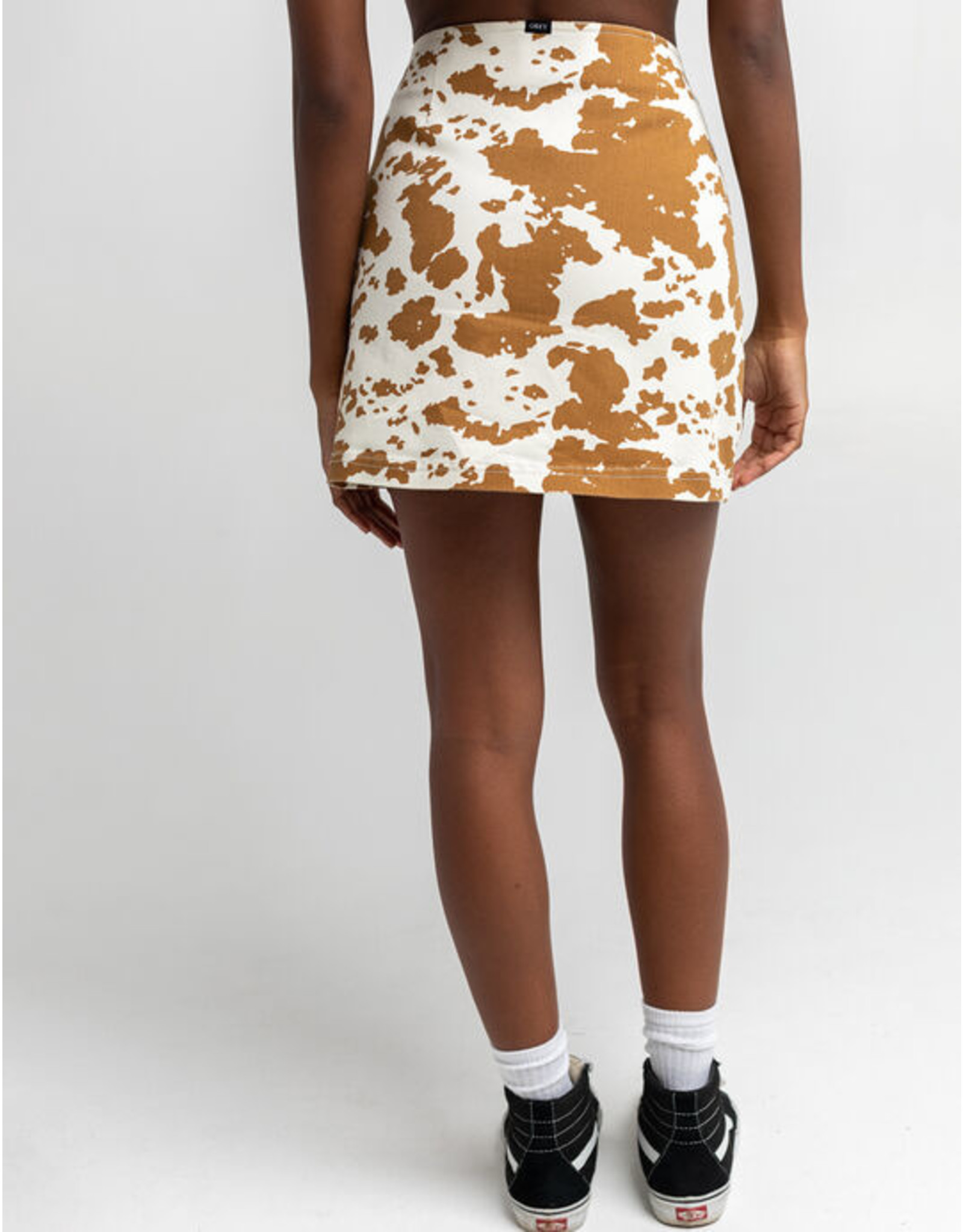 Brown cow print 2025 mini skirt