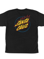 Santa Cruz Abesnt Flame Dot T-shirt |Black