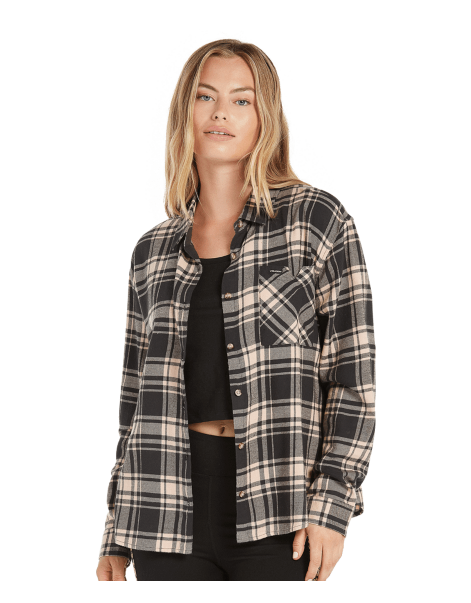 Volcom Plaid To Meet U Long Sleeve