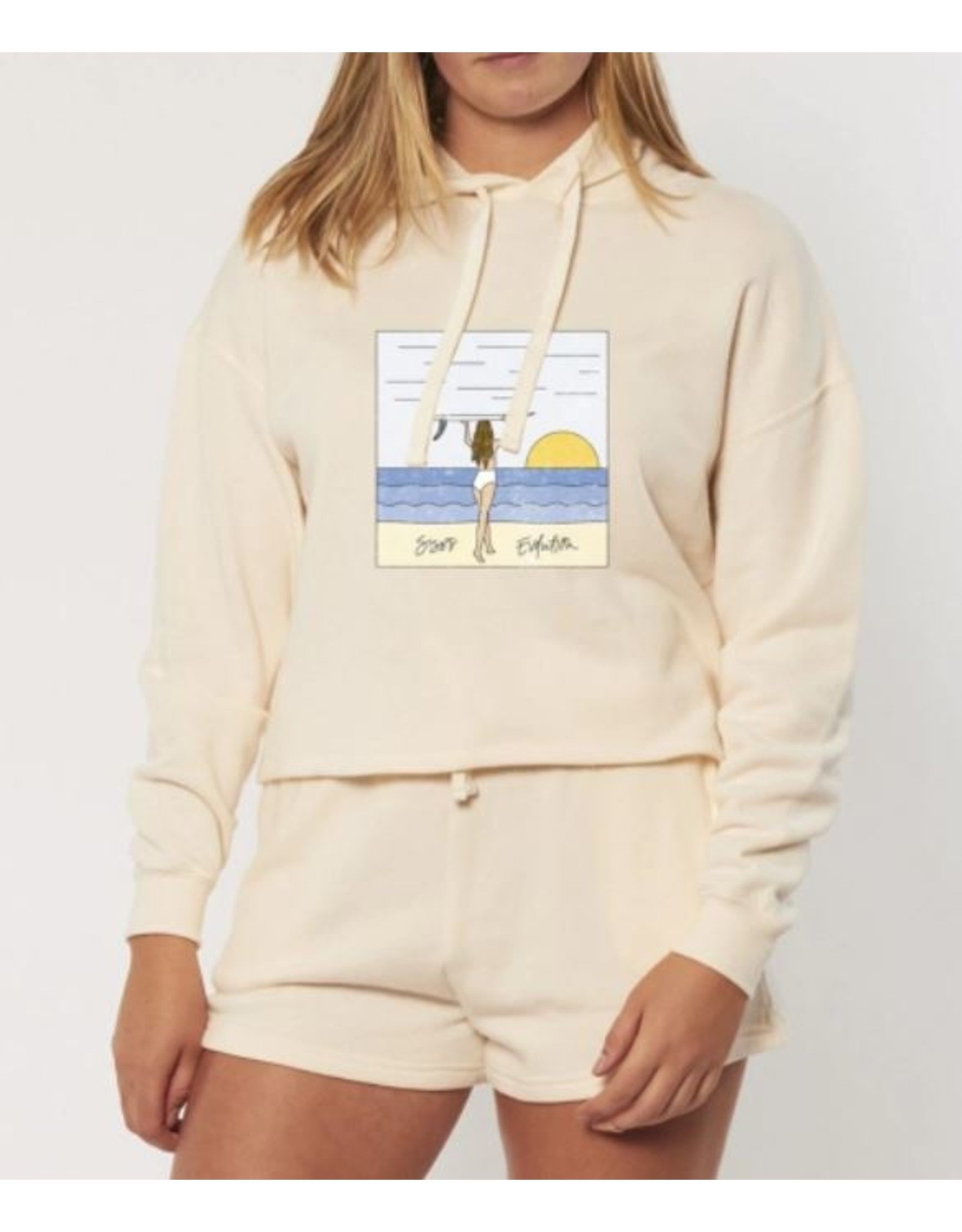 Sisstrevolution Sunset Girl Crop Hoodie