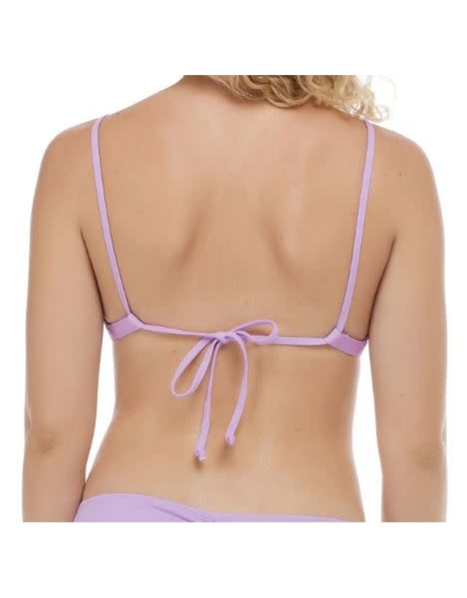 Madison Fixed Triangle Bikini Top - Lavender Purple – Eidon