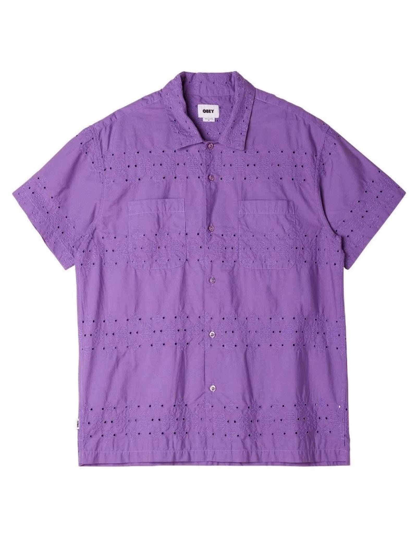 OBEY Psalm Woven SS Button Up