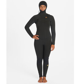 BILLABONG 5/4 Synergy Hooded Chest Zip Full Wetsuit