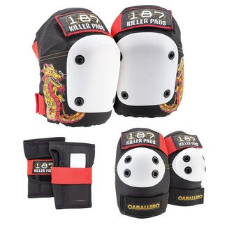 187 Killer Pads Youth Steve Caballero 6 Pack Skate Pad Set