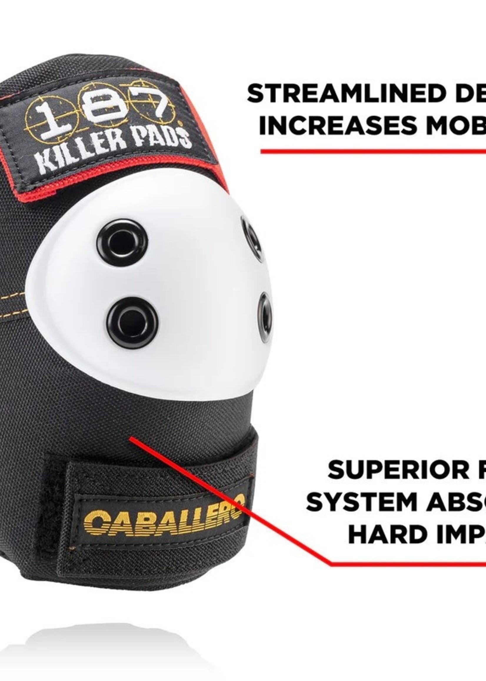 187 Killer Pads Adult Steve Caballero 6 Pack Skate Pad Set