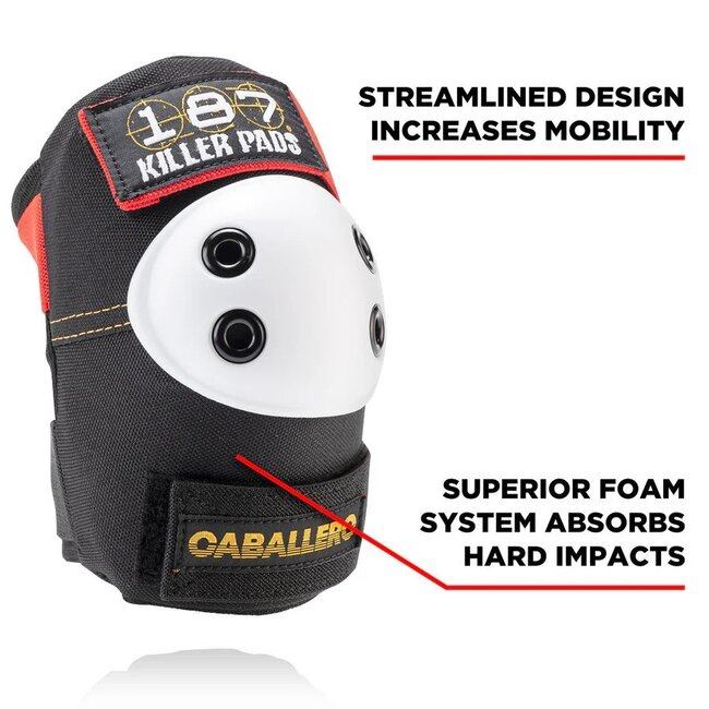 187 Killer Pads Adult Steve Caballero 6 Pack Skate Pad Set