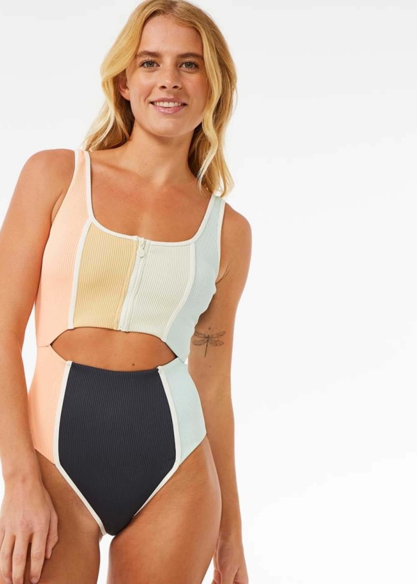 Rip Curl Block Party Splice Good Coverage One Piece