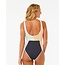 Rip Curl Women's Block Party Splice Good Coverage One Piece Swimsuit