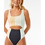 Rip Curl Women's Block Party Splice Good Coverage One Piece Swimsuit