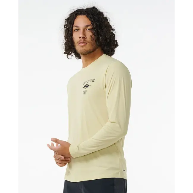 Rip Curl Men's Icons Surflite UPF 50+ Long Sleeve | Vintage Yellow